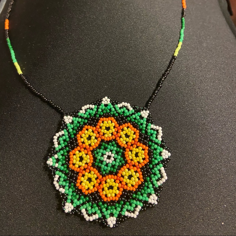 Hand made  Huichol necklace